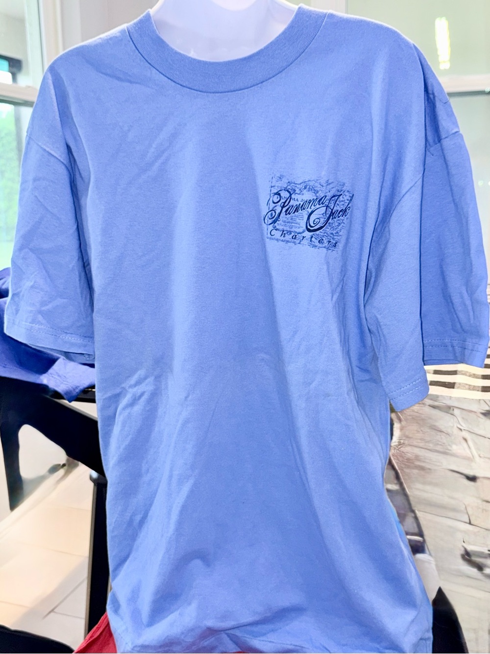 Light Blue Short-Sleeve Crewneck T-Shirt